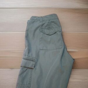 Loft Army Green Cargo Joggers SZ 10 Cotton/Lyocell Tapered Zipper Leg